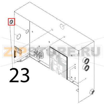 Grommet Ø: 29-37 Angelo Po FM1011E2 Grommet Ø: 29-37 Angelo Po FM1011E2Запчасть на деталировке под номером: 23