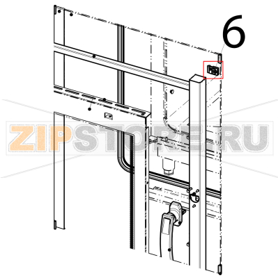 Ovens internal glass coupler Tecnoinox GFB10DSL Ovens internal glass coupler Tecnoinox GFB10DSLЗапчасть на деталировке под номером: 6