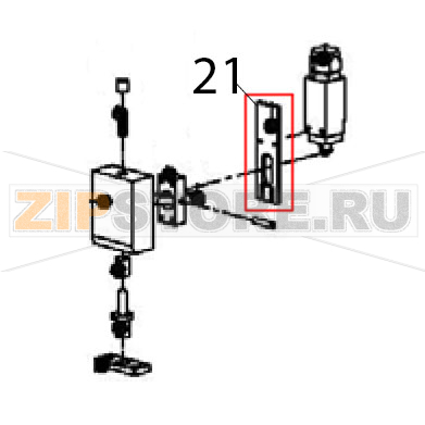 Microswitch support Escher PM 60-V Microswitch support Escher PM 60-VЗапчасть на деталировке под номером: 21