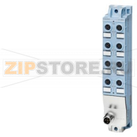 SIMATIC ET 200AL, IO-Link, DI 8x 24 V DC, 8x M8, Degree of protection IP67 Siemens 6ES7141-5BF00-0BL0