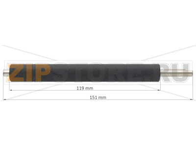 Резиновый ролик Zebra ZD420 (203dpi) Thermal Transfer Резиновый вал Zebra ZD420 (203dpi) Thermal TransferЗапчасть на сборочном чертеже под номером: 16Название запчасти Zebra на английском языке: Platen Roller 203dpi