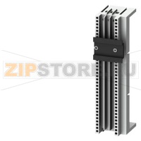 ШИННЫЙ АДАПТЕР, 45MM WIDTH 60MM SYSTEM, 5+10MM RAIL-THICK. OUTGOING TERM. TOP 1.5...4 MM2 WITH 1 SUPP. RAIL 35MM, ... 25 A FOR ANY SURFACE MOUNTING LENGTH 182MM Siemens 8US1250-5RM07