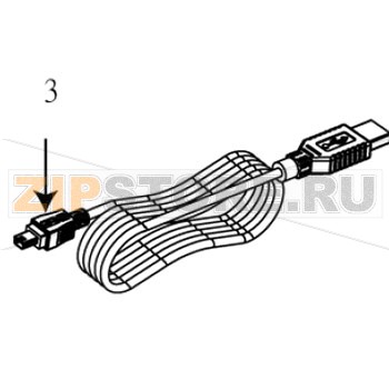 Кабель USB TSC TTP-344M Plus USB-кабель 1,5 метра для принтера TSC TTP-344M PlusЗапчасть на сборочном чертеже под номером: 3Количество запчастей в комплекте: 1Название запчасти TSC на английском языке: USB cable (1500 mm)