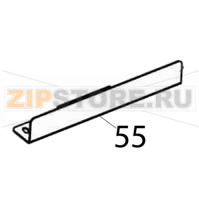 Ribbon plate Godex G530 Ribbon plate Godex G530Запчасть на деталировке под номером: 55Название запчасти Godex на английском языке: Ribbon plate G530.