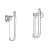 Printing mechanism hook assembly Godex RT200