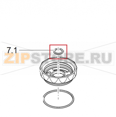 O-Ring; 13X2 Winterhalter UC-M O-Ring; 13X2 Winterhalter UC-MЗапчасть на деталировке под номером: 7.1Название запчасти на немецком языке: O-Ring; 13X2 Winterhalter UC-M