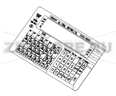 Накладка клавиатуры 32 клавиши (UR) для весов DIGI SM-300B Накладка клавиатуры 32 клавиши (UR) для весов DIGI SM-300B