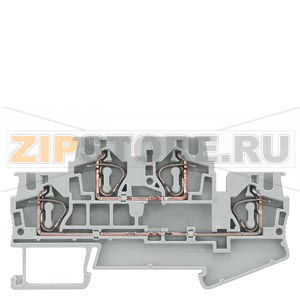 КЛЕММА ДВУХРЯДНАЯ НЕИЗОЛИРОВАННАЯ, ПРУЖИННОЕ ПОДСОЕДИНЕНИЕ: 0.5 - 4 MM2, ШИРИНА: 6.2 MM, СЕРАЯ Siemens 8WH2025-0AG00 