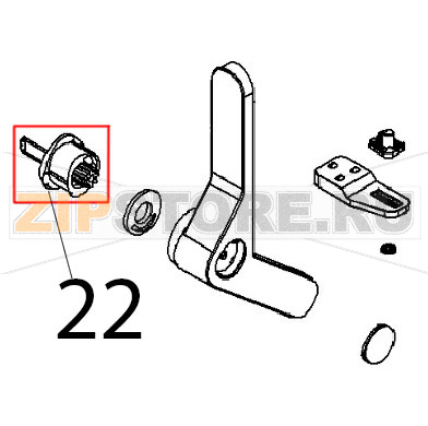 Molla per serratura Angelo Po FX82E2T Molla per serratura Angelo Po FX82E2TЗапчасть на деталировке под номером: 22