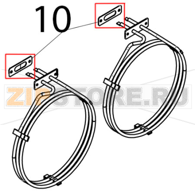 Guarnizione resistenza circolare e suola Tecnoeka KF 965 Guarnizione resistenza circolare e suola Tecnoeka KF 965Запчасть на деталировке под номером: 10
