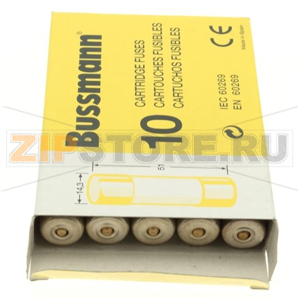 Предохранитель, 25 A, AC 690 В, 80 кА, 14x51 мм, gL/gG, IEC Eaton CYLINDRICAL FUSE 14x51 25A GG 