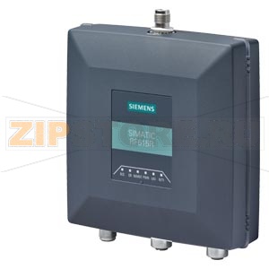 SIMATIC RF600 Reader RF615R ETSI; Interfaces: 1 Ethernet / PROFINET M12; 1 integrated antenna + 1 ext. antenna port; 1 dig. input, 1 dig. output; 24 V DC; IP67;-25 to +55 &amp;#176;C without accessory Siemens 6GT2811-6CC10-0AA0 