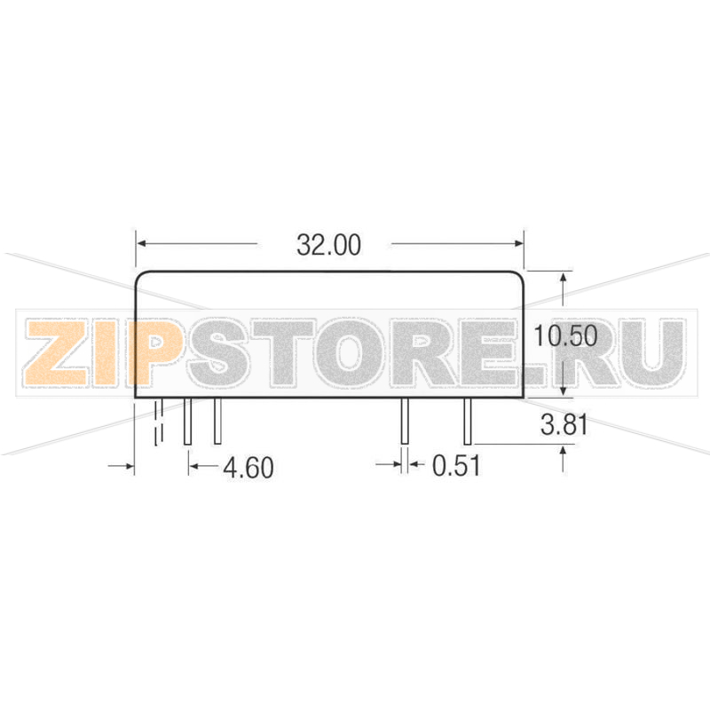Преобразователь DC/DC, печатный монтаж, 24 В/DC, 3.3 В/DC Recom REC7.5-243.3SRW/H2/A/M 