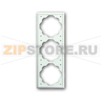 Рамка трехместная, белый бархат ABB 2CKA001754A4433