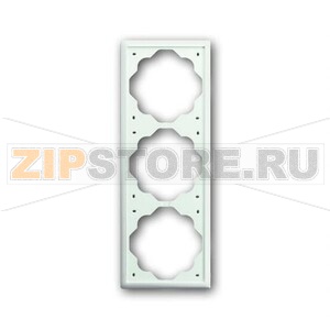 Рамка трехместная, белый бархат ABB 2CKA001754A4433 