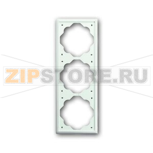 Рамка трехместная, белый бархат ABB 2CKA001754A4433 