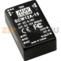 Преобразователь DC/DC, 2400 мА Mean Well SCW12B-05