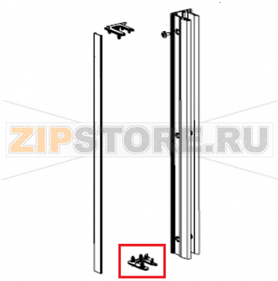 Насадка торцевая левая Polair CM107-S Насадка торцевая левая Polair CM107-SЗапчасть на сборочном чертеже под номером: 62-4