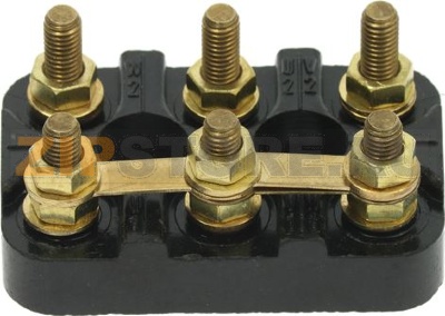 TERMINAL BLOCK BLACK 56x36x13 mm 