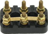 TERMINAL BLOCK BLACK 56x36x13 mm