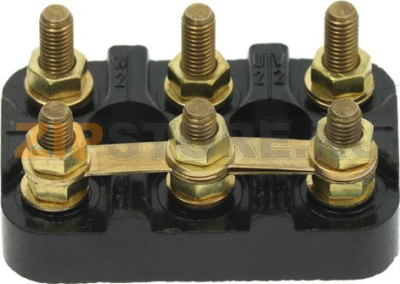 TERMINAL BLOCK BLACK 56x36x13 mm 