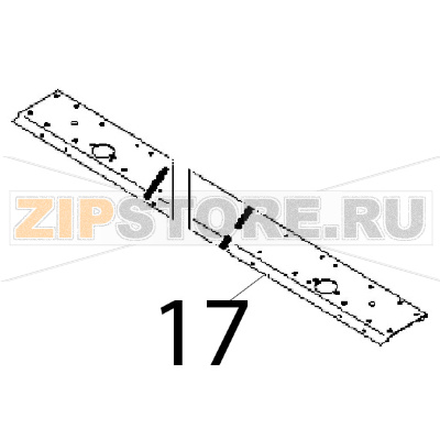 Traversa base 692x75x18 Angelo Po 1G1FA0G Traversa base 692x75x18 Angelo Po 1G1FA0GЗапчасть на деталировке под номером: 17