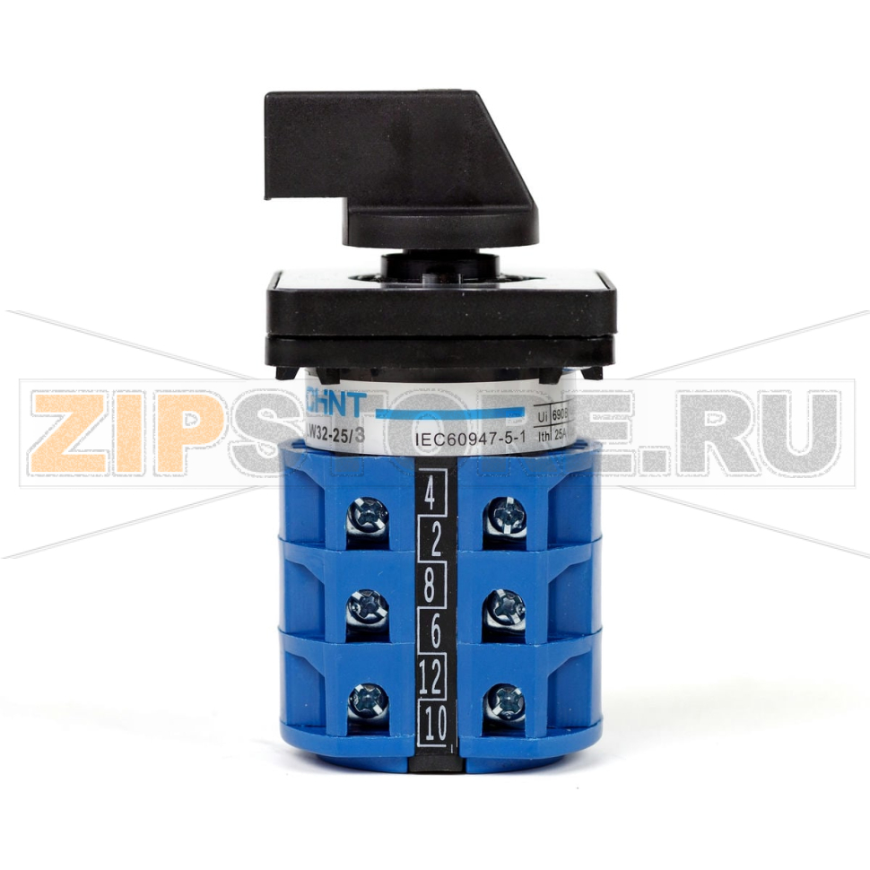 Переключатель кулачковый 25 А, 3 полюса Chint LW32-25/3 
