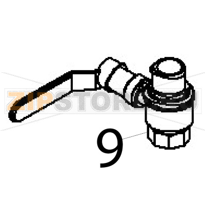 Cock MF 1" Angelo Po 091CP1E Cock MF 1" Angelo Po 091CP1EЗапчасть на деталировке под номером: 9