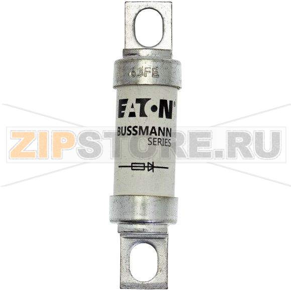 Предохранитель, 63 A, AC 690 В, DC 500 В, 200 кА, BS88, 19x77 мм, aR, BS Eaton 63A 690V AC TYPE T 