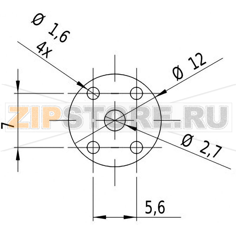 Модуль лазерный, излучение: линия, зеленый, 5 МВт, 12x60 мм Laserfuchs LFL532-5-3 