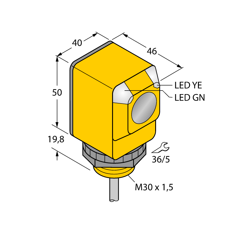 Датчик фотоэлектрический Turck Q40AW3LP 