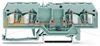 Component terminal block; 4-conductor; with diode 1N5408; anode, right side; for DIN-rail 35 x 15 and 35 x 7.5; 4 mm; CAGE CLAMP®; 4,00 mm; gray Wago 281-665/281-401