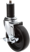5 CASTER W/ROLLER SWIVEL &amp; BRAKE