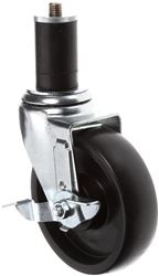 5 CASTER W/ROLLER SWIVEL &amp; BRAKE 