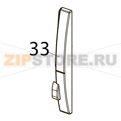 Front cover, gray Toshiba TEC B-SX4T-GS10/20-QQ-US Front cover, gray Toshiba TEC B-SX4T-GS10/20-QQ-USЗапчасть на деталировке под номером: 33