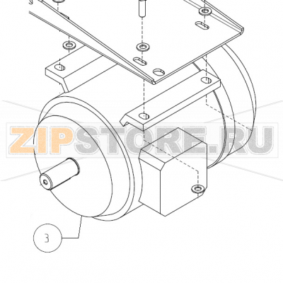 Motore XS-112MA 4KW 4P Imesa LM 23                          Motore XS-112MA 4KW 4P Imesa LM 23Запчасть на сборочном чертеже под номером: 3Название запчасти на итальянском языке: Motore XS-112MA 4KW 4P Imesa LM 23
