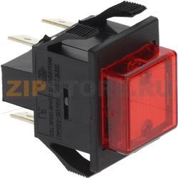 КРАСНЫЙ ДВУХПОЛЮСНЫЙ ВЫКЛЮЧАТЕЛЬ 10А 250В 