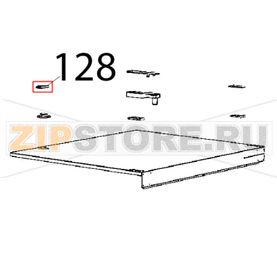 Chimney holding plate Unox XB 895 Chimney holding plate Unox XB 895Запчасть на деталировке под номером: 128