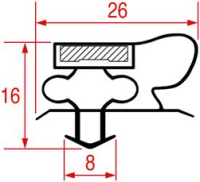 SNAP-IN GASKET 395x225 mm