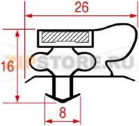 SNAP-IN GASKET 395x225 mm