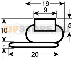 DOOR GASKET PROFILE 9968 