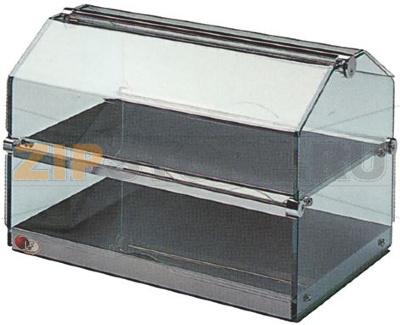 ВИТРИНА С 2 ПОЛКАМИ 