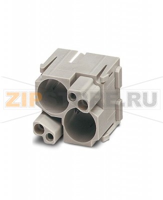 Модуль контактной вставки HEAVYCON серии M EMV Phoenix Contact HC-M-EMV-MOD-BU для применения двух штекерных соединителей для защиты от ЭМВ HC-M-EMV-BU/3-9,5 (гнездовые исполнения, по 4 контакта).Минимальный заказ: 2 шт.Упаковка: 2 шт.