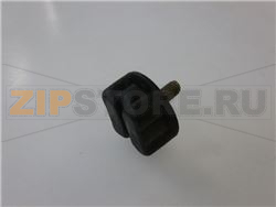 POMELLO NERO ø 19 mm PERNO M4 