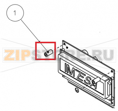 Distanziale x schede elettroniche H=12.7 Imesa ES 10         Distanziale x schede elettroniche H=12.7 Imesa ES 10Запчасть на сборочном чертеже под номером: 1Название запчасти на итальянском языке: Distanziale x schede elettroniche H=12.7 Imesa ES 10