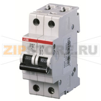 Выключатель автоматический двухполюсный, S202P B16 ABB 2CDS282001R0165