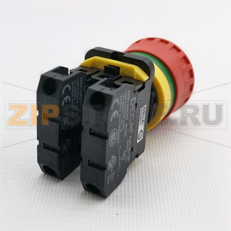 Кнопка аварийной остановки 240 В/AC, 6 A, IP65, 1 шт DECA A20B-V4E20R 