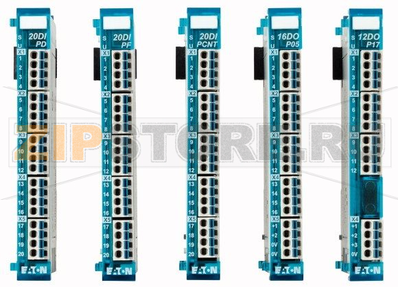 Элемент ввода цифровой, 20 цифровых входов по 24 В, 5,0 мс Eaton XN-322-20DI-PD 