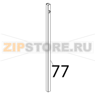 Colonnina SX forno Unox XBC 905 Colonnina SX forno Unox XBC 905Запчасть на деталировке под номером: 77