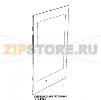 External glass 757X1063X5 Unox XBC 805E